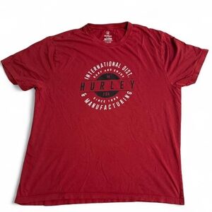 Hurley Men's Red Short Sleeve Tee. 2XL